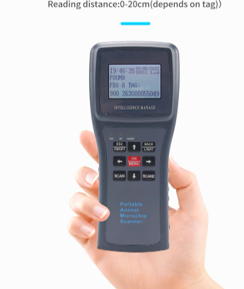 Cititor cip , crotalii electronice, pentru veterinari