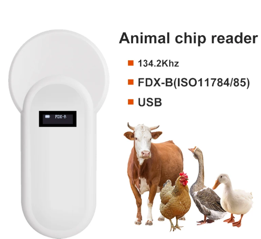 C180B Portable Pet Microchip Scanner, Bluetooth