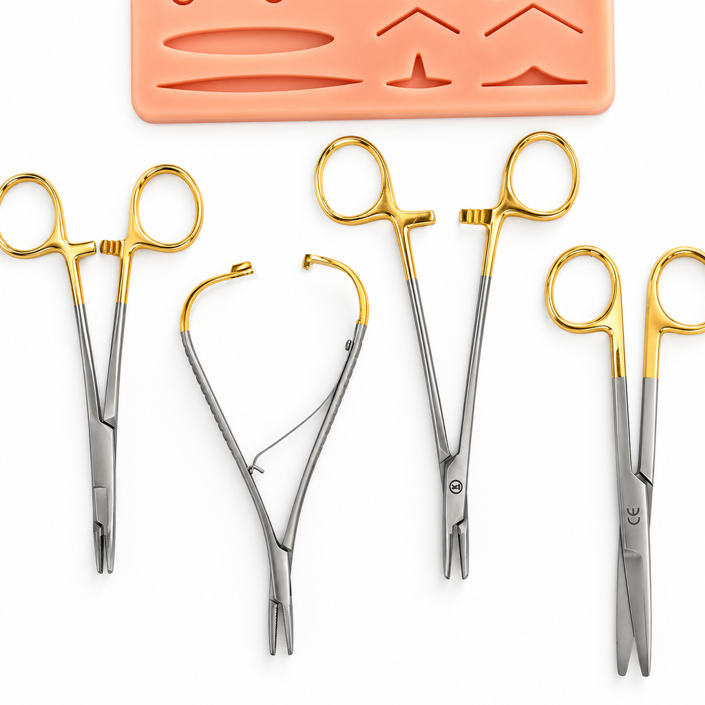 Set instrumentar chirurgical veterinar pentru suturi